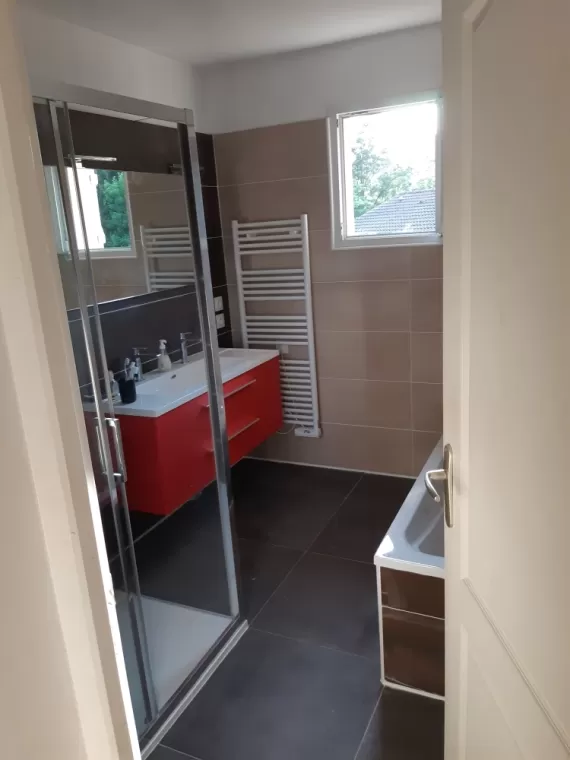 Réalisation d'une salle de bain clé en main à st bel, L'Arbresle, Romain Petel