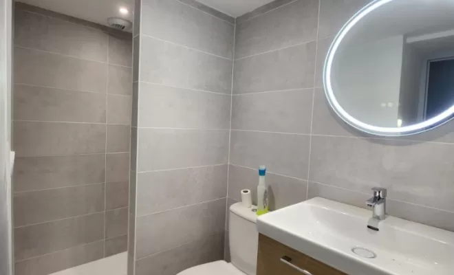 Réalisation d'une salle de bain clé en main, L'Arbresle, Romain Petel