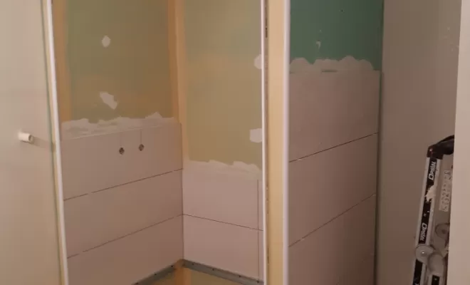 Réalisation d'une douche à l'arbresle, L'Arbresle, Romain Petel