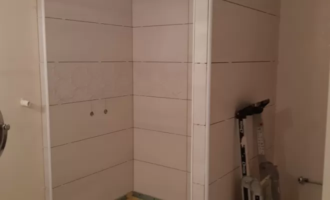 Réalisation d'une douche à l'arbresle, L'Arbresle, Romain Petel