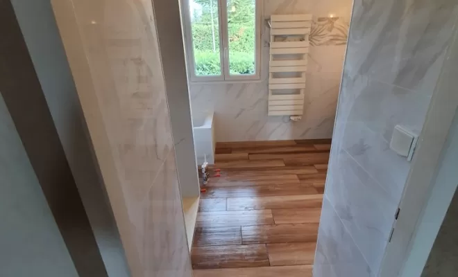 Rénovation complète d'une salle de bain à Tassin la demi lune, L'Arbresle, Romain Petel