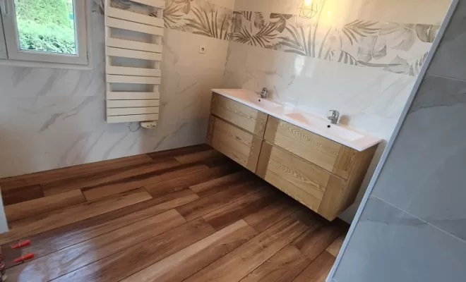 Rénovation complète d'une salle de bain à Tassin la demi lune, L'Arbresle, Romain Petel